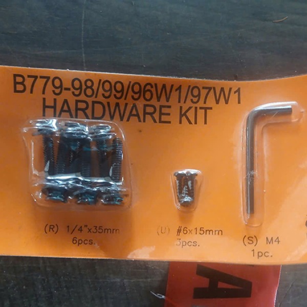 Hardware blister pack B779-98/99/96W1/97W1